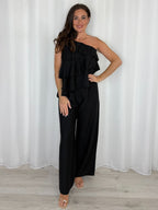 One Shoulder Layered Top And Trouser Co-Ord (3 Colours)