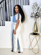 WHAT LACE 2PIECE PANTS SET (WHITE)