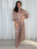 Silky Printed Bomber Jacket And Trouser Co-Ord (2 Colours)