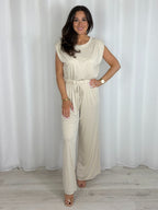 Shoulder Pad Sleeveless Trouser Co-Ord (7 Colours)