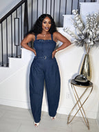 BAG HER BAGGY DENIM JUMPSUIT