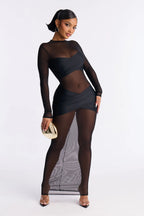 Gracie Form Double Lined Maxi Dress - Black