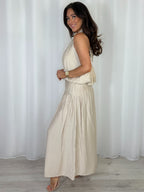 Halter Neck Balloon Style Top And Maxi Skirt Co-Ord (5 Colours)