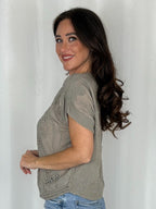 Crochet Round Neck Top (8 Colours)