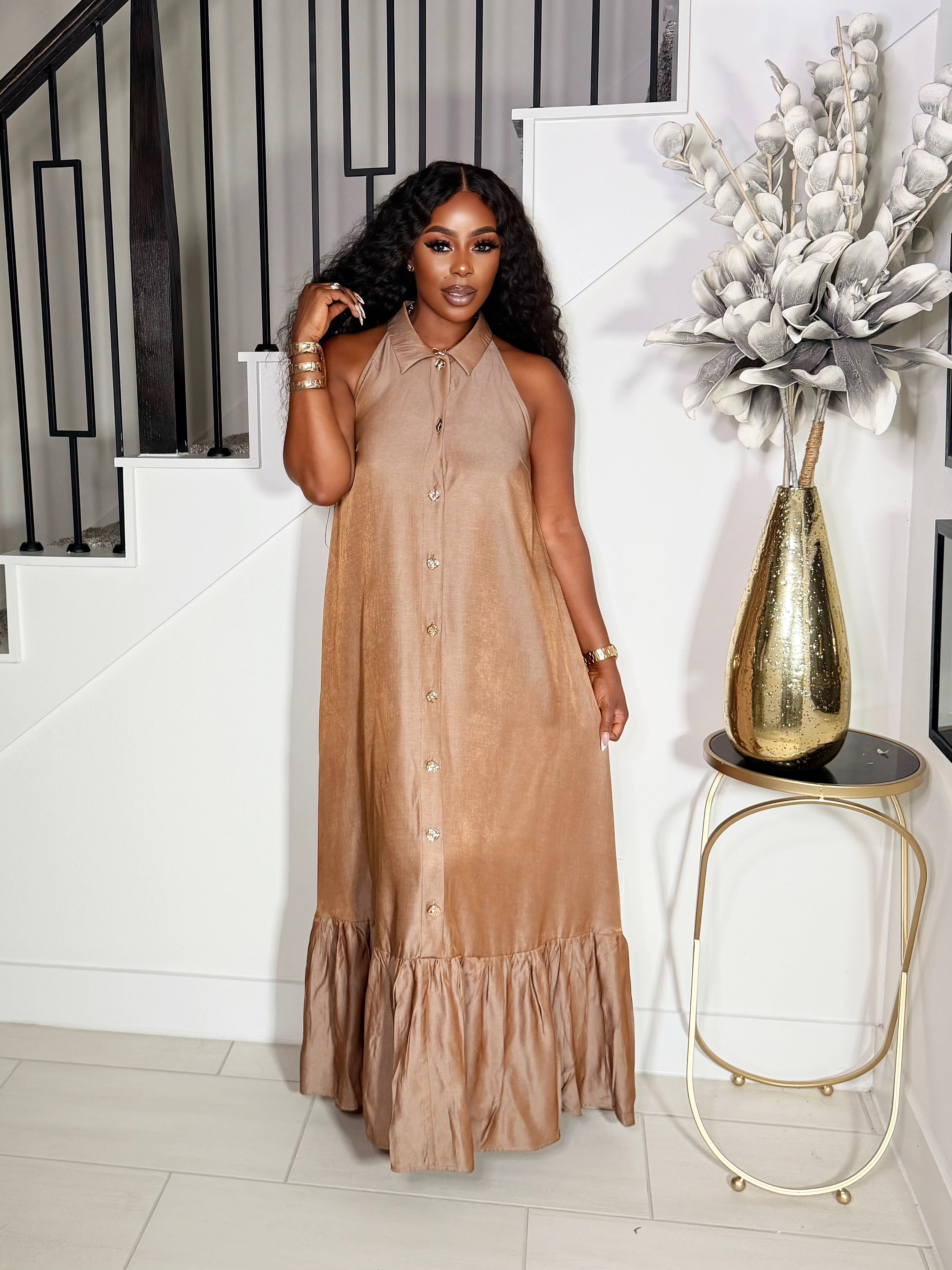ENDLESS SUMMER MAXI DRESS (MOCHA)