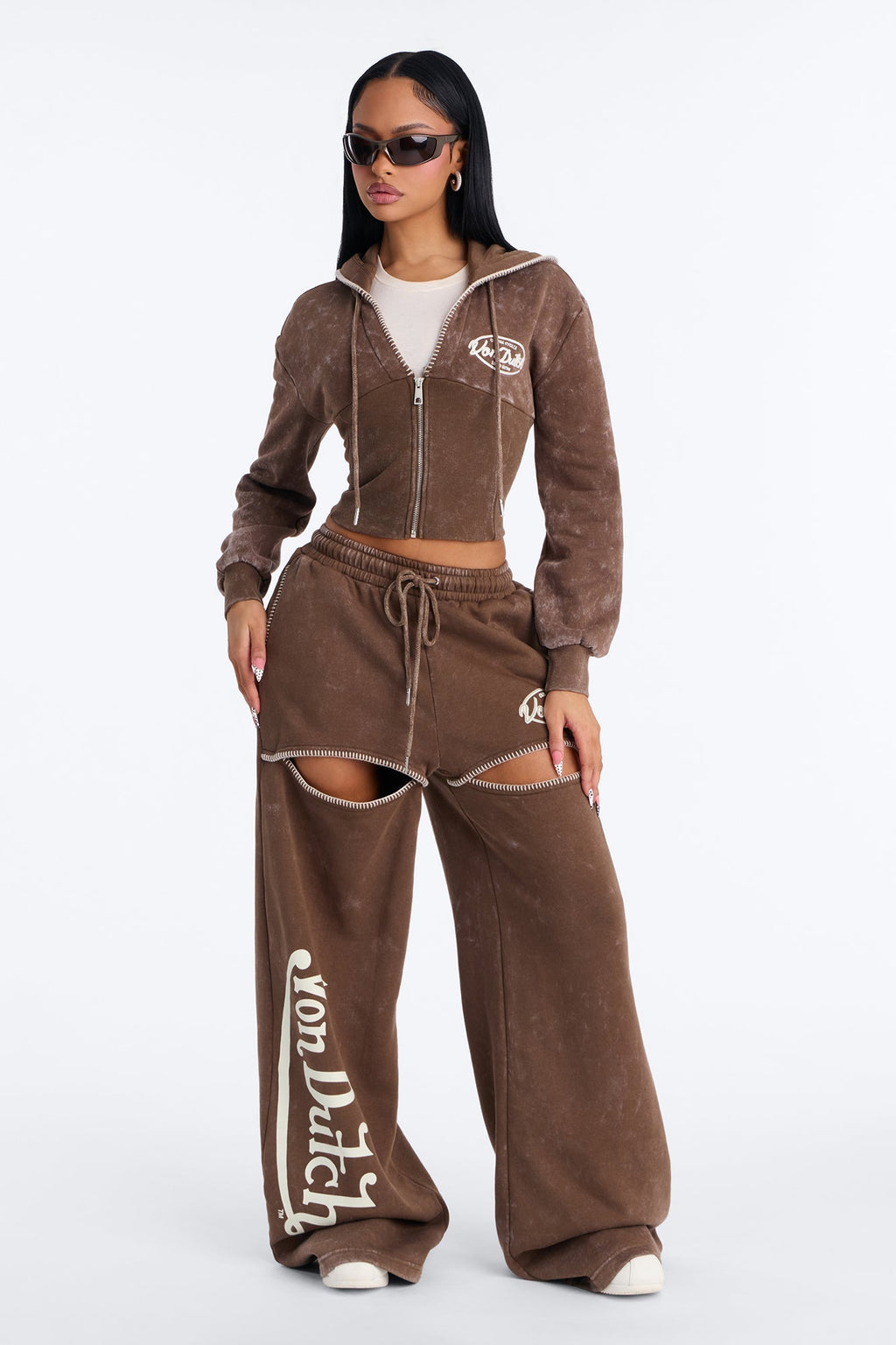 Von Dutch Washed Faded Heat Pants