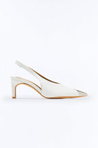 Kiros Croc Slingback Pumps - Black