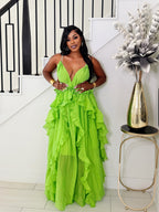 EMERALD ENVY MAXI DRESS