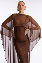 Staying True Satin Maxi Dress - Black