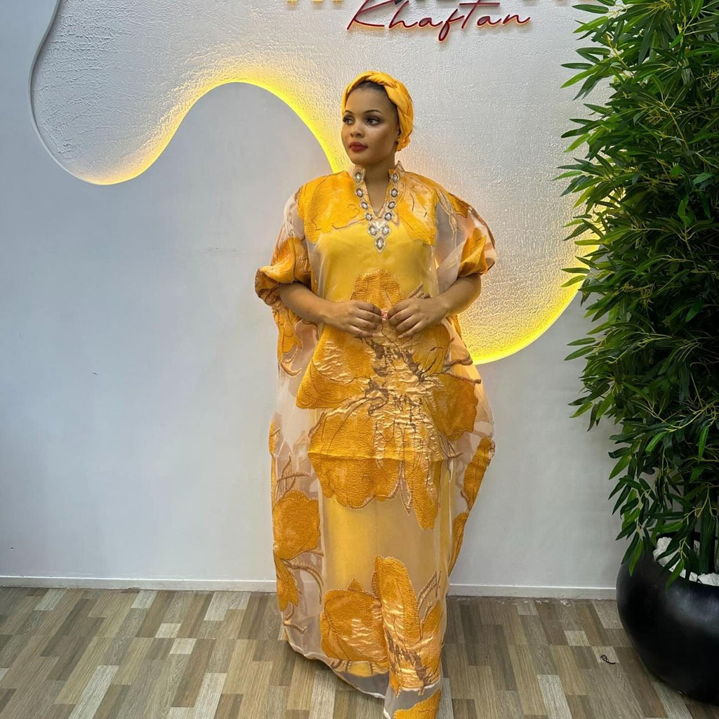 Luxury 3 Piece Brocade Kaftan Set