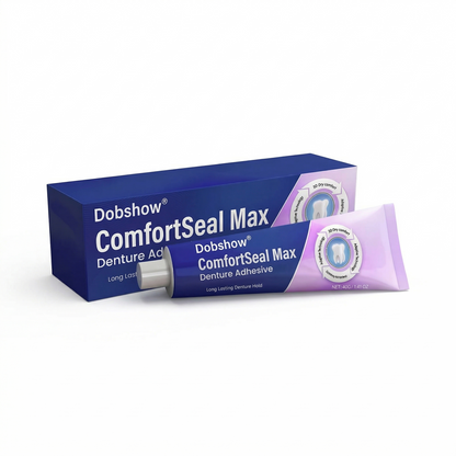 🦷🔥Dobshow® ComfortSeal Max Denture Adhesive—🧑‍⚕️✅96-hour long-lasting, heat adaptive technology