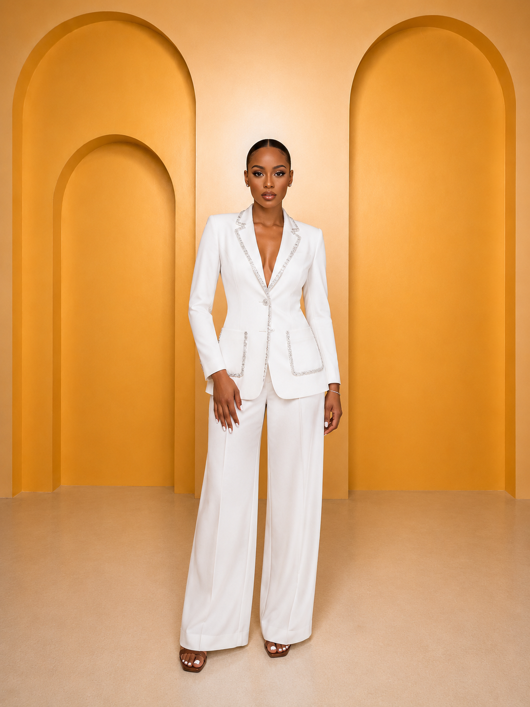 Embelished Suit Set