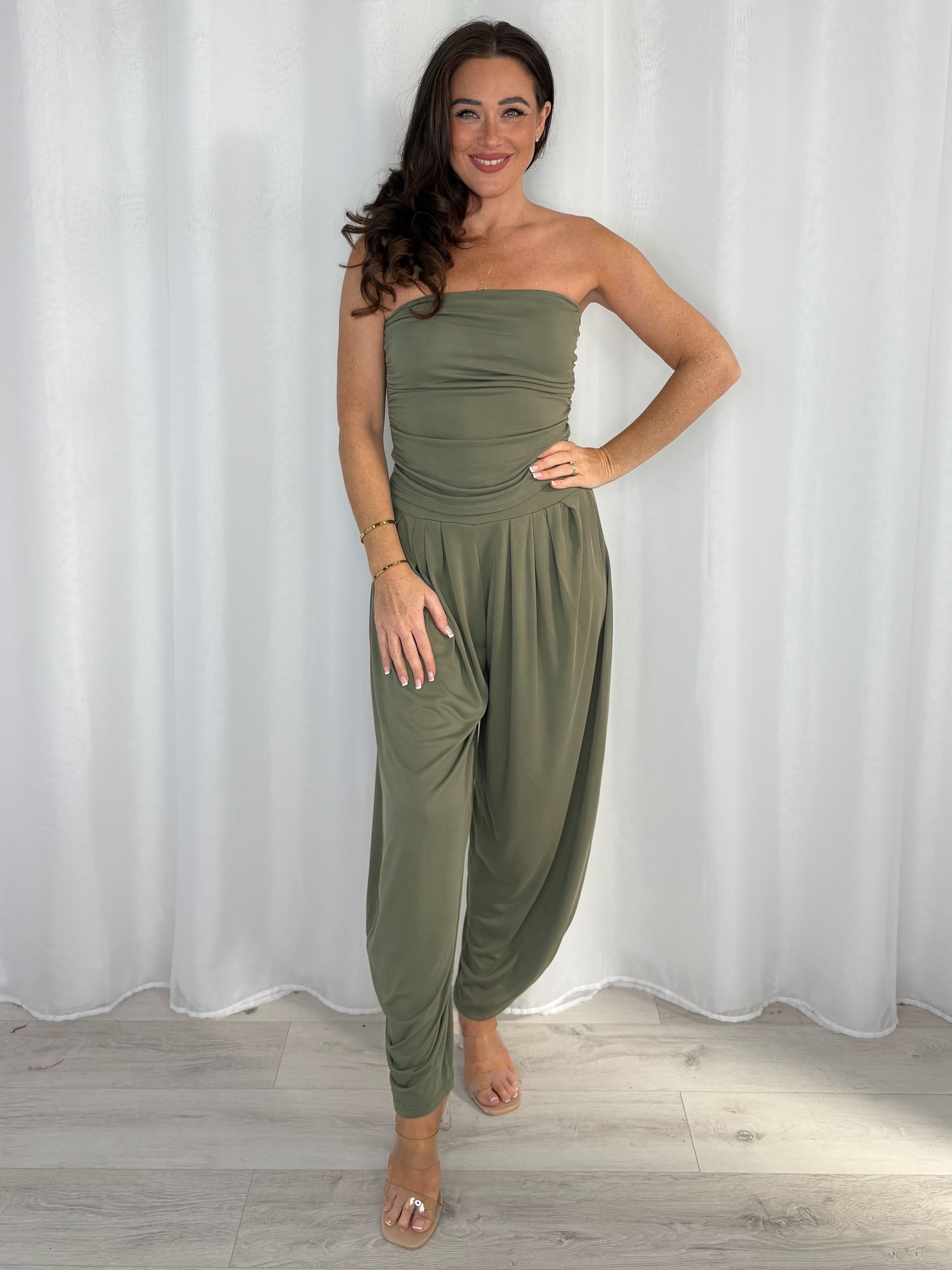 Bandeau Top And Harem Trouser Co-Ord (5 Colours)