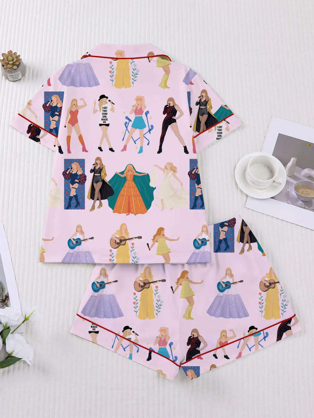 Women's Concert Movie Print Sleepwear Set, Pajama Set
