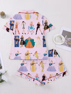 Women's Concert Movie Print Sleepwear Set, Pajama Set