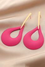 Cutout Drop-Shaped Fashionable Dangle Earrings