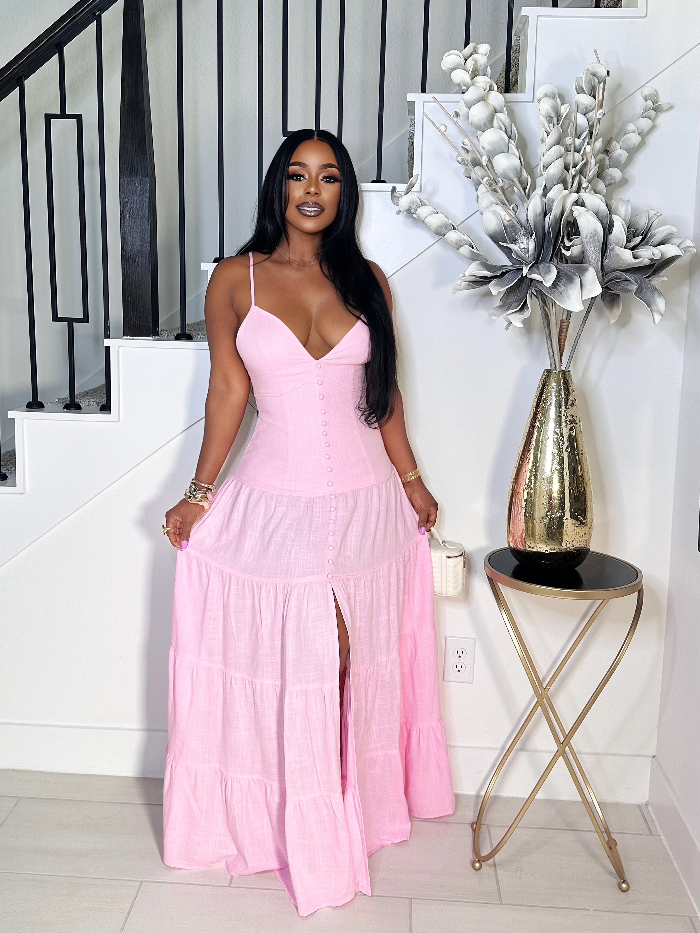 SOFT SUMMER LINEN MAXI DRESS