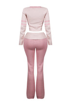 Elana Knit Graphic Top & Pants SET