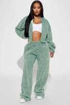 Norah Washed Lounge Pant - Plum