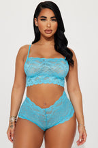 Sultry Moments Lace 2 Piece Set - Black