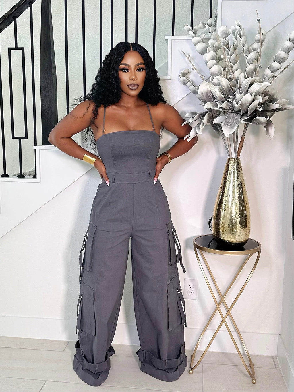 LORI CARGO JUMPSUIT