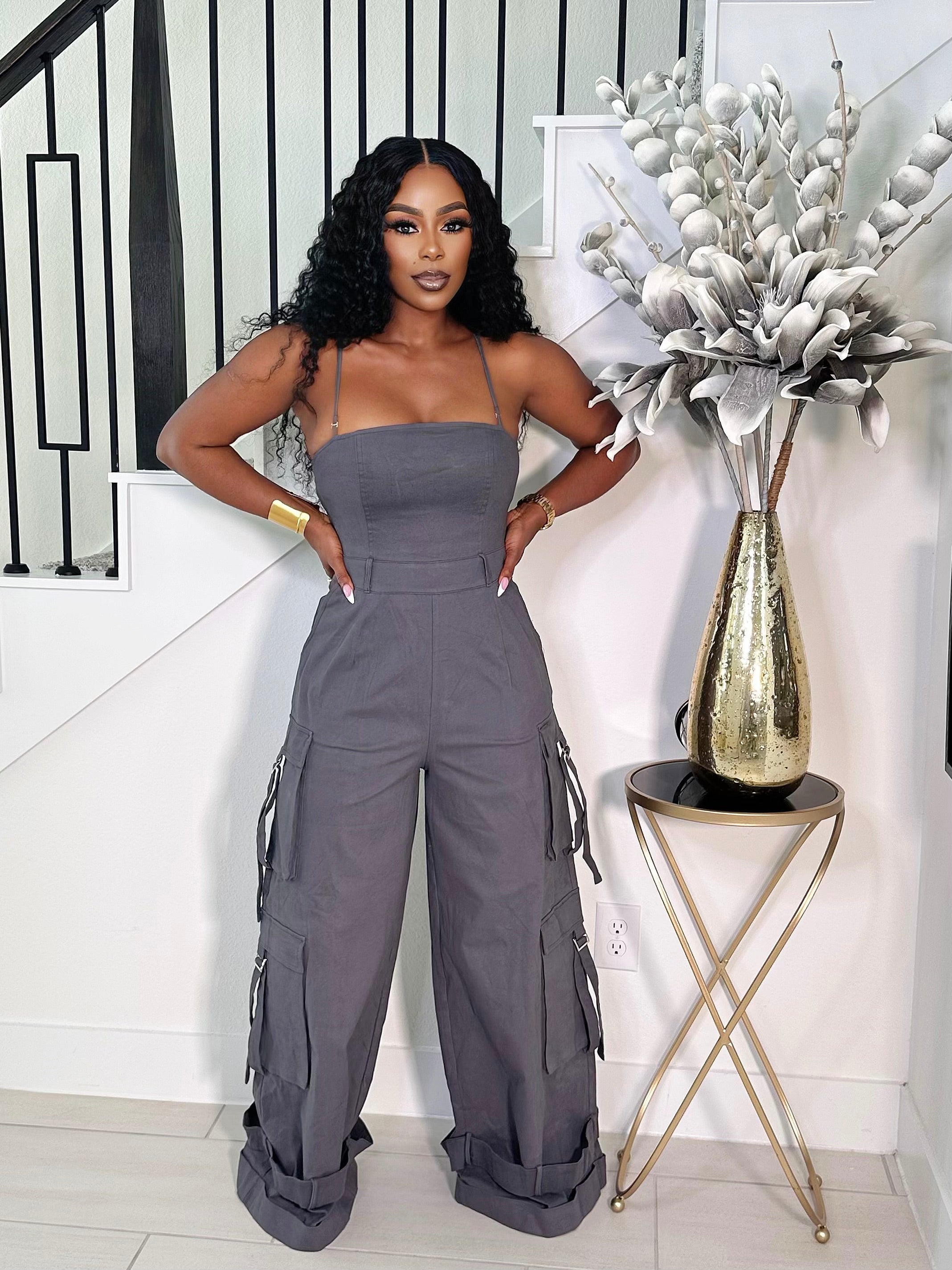 LORI CARGO JUMPSUIT