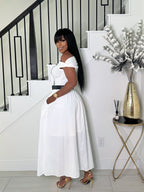BARBIE DOLL FLARE DRESS (WHITE)