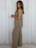 Tassel V-Neck Tunic Style Trouser Co-Ord (4 Colours)