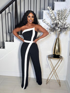 FASHION BLOCKER TUBE JUMPSUIT