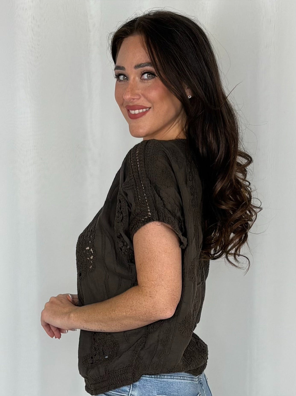 Crochet Round Neck Top (8 Colours)