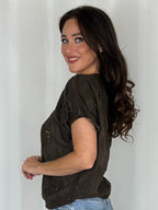 Crochet Round Neck Top (8 Colours)