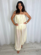 Puff Ball Style Bodysuit And Harem Trouser Co-Ord