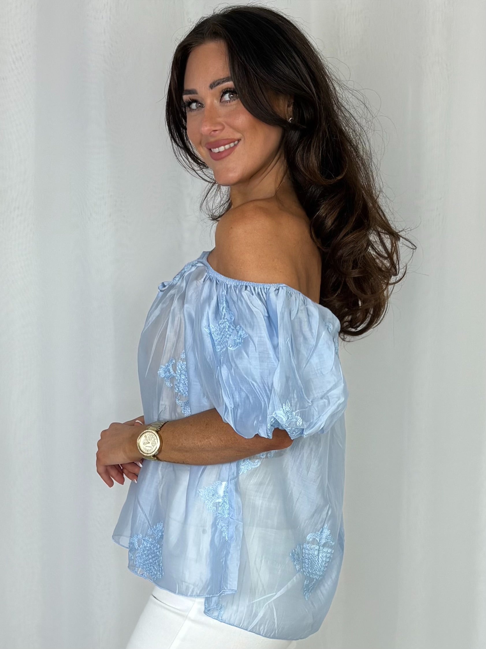 Sheer Off The Shoulder Top (2 Colours)