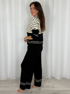 Round Neck Striped Jumper And Trouser Co-Ord (5 Colours)