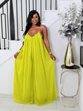 THE LUXE ESCAPE JUMPSUIT (LIME GREEN)