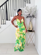 SHE IS ALWAYS THE ONE TIERED MAXI DRESS