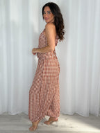 Gingham Tie-Back Waistcoat And Balloon Trouser Co-Ord (4 Colours)