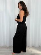 Gold Buckle Racer Cut Top And Wide Leg Trouser Co-Ord (3 Colours)