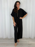 Tie Up Button Down Top And Trouser Co-Ord (5 Colours)