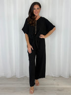 Tie Up Button Down Top And Trouser Co-Ord (5 Colours)
