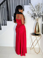 SCARLETT SIREN HIGH-LOW MAXI DRESS