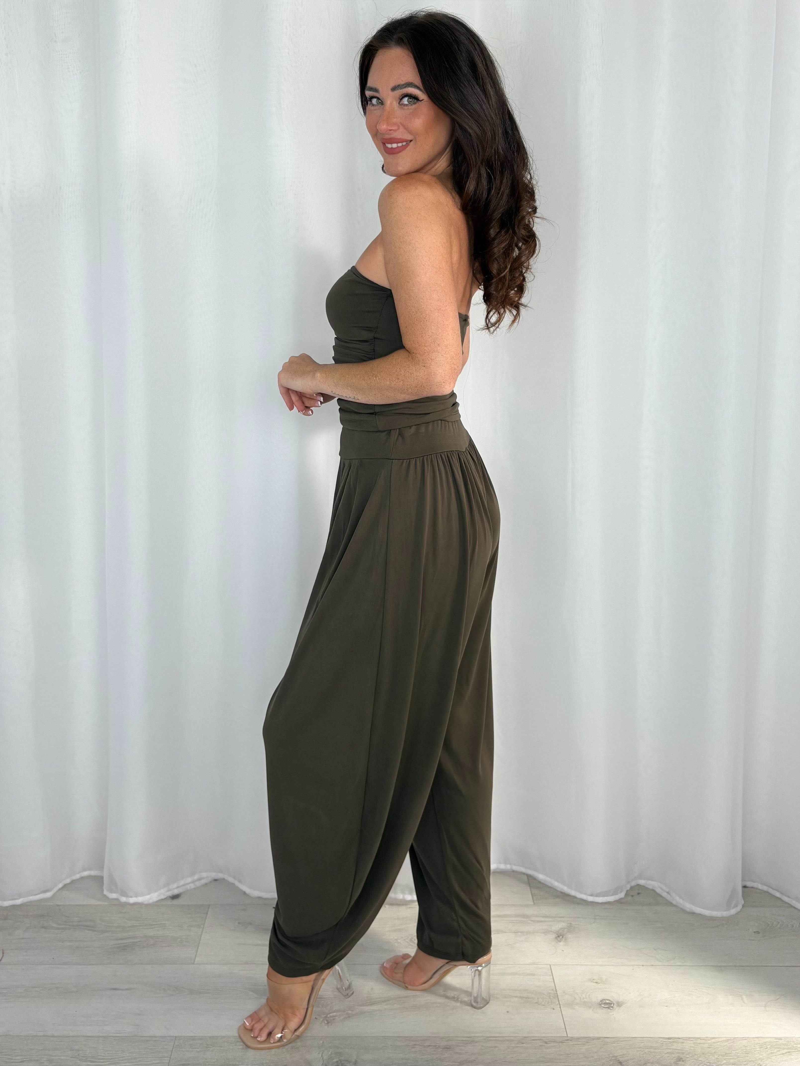 Bandeau Top And Harem Trouser Co-Ord (5 Colours)