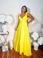 ELEGANT TASTE MAXI DRESS (YELLOW) (RESTOCK)