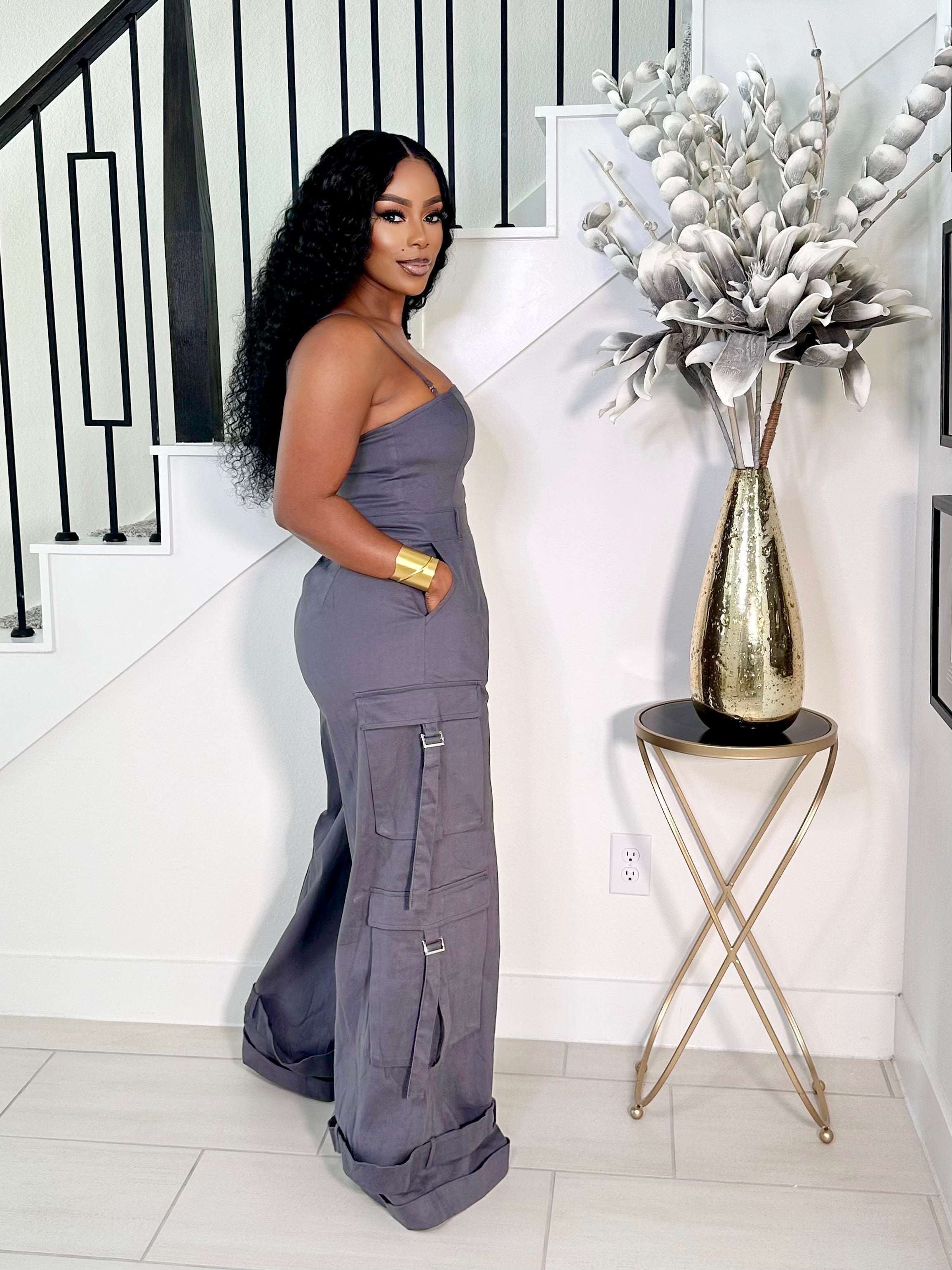 LORI CARGO JUMPSUIT