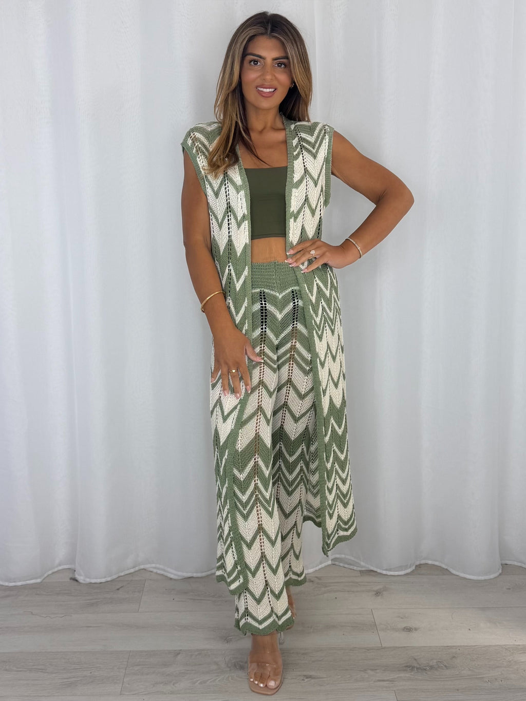 ZigZag Cardigan And Trouser Co-Ord (3 Colours)