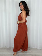 Rope Halter Neck Tie Waist Harem Trouser Co-Ord (6 Colours)