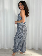 Gingham Tie-Back Waistcoat And Balloon Trouser Co-Ord (4 Colours)