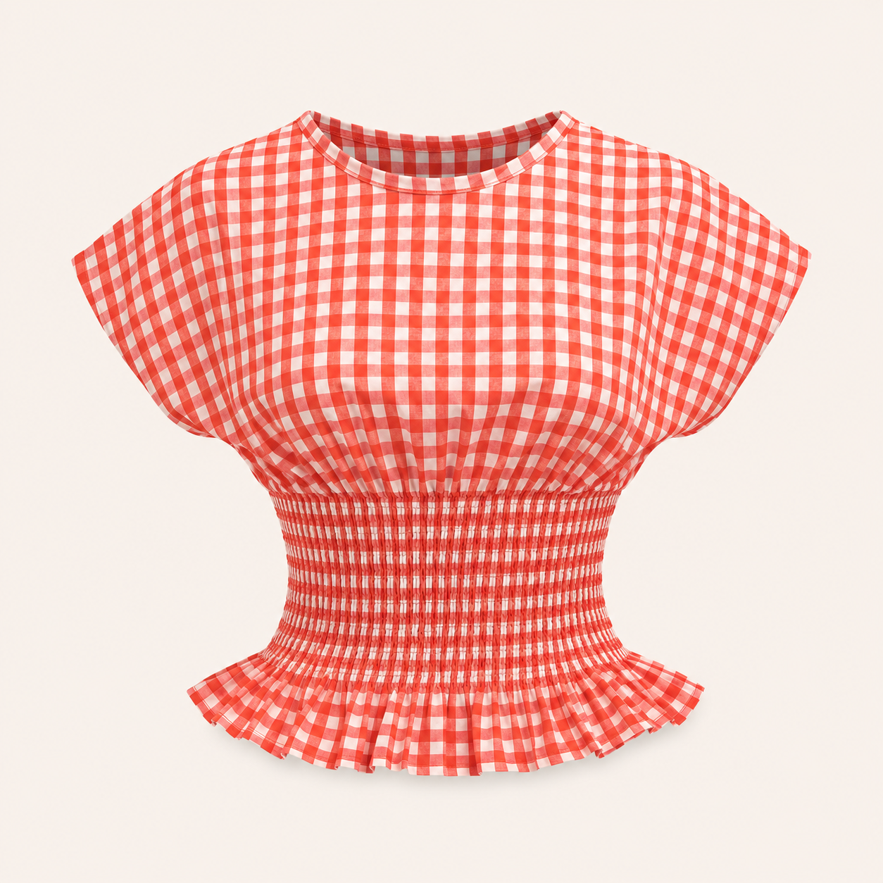 Amelia Gingham Smocked Maxi Set