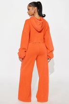 On The Go Fleece Pant Set - Blue