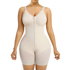 Women’s Fajas Colombianas shapewear  Tummy Control Butt Lifter Shaper with Zipper Crotch detachable shoulder strap Basic